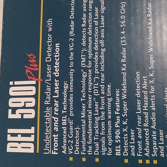 SALE! Used 1X Like New Vintage Bel 590i Pmus Radar Laser Detector RARE - Picture 8 of 14